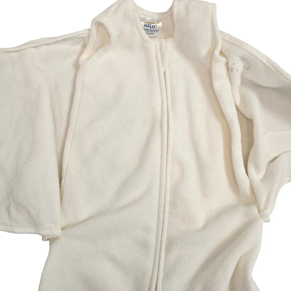 Halo micro fleece sleepsack swaddle‎ cream 3-6 months baby